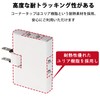 FUMITAKE Power Tap, 3 Outlets, Direction Converter, Thin, Octopus Wiring,