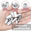 100 Pieces Aluminum Rivet Nuts kit, M3 M4 M5 M6