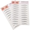 Cabilock 2 Piezas Pegatinas de Cejas Artificiales Negras de Papel,