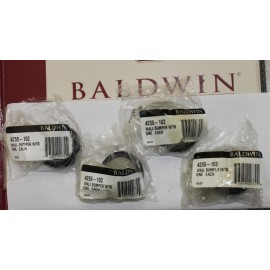 Baldwin Hardware LOT of 4 Baldwin Wall Bumper W/ Toggle Bolt Door Stop 4255-102 Oil Rub Bronze