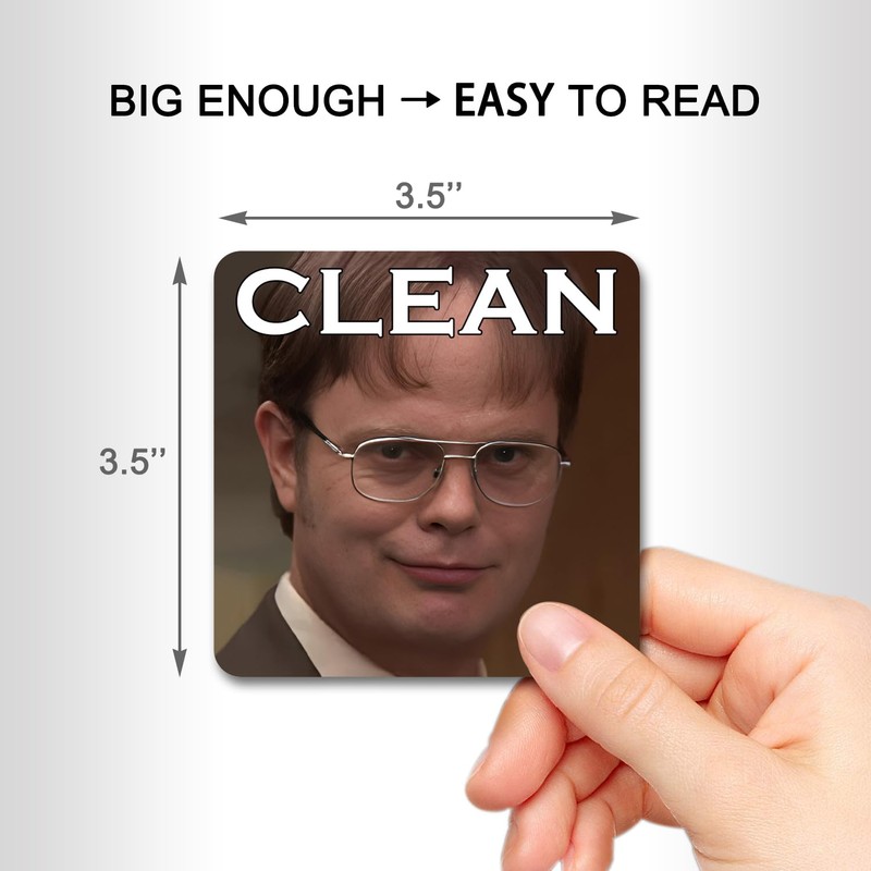 DUNGGLE Dishwasher Μagneτ Clean Dirty Sign Indicator, Washing machine Μagneτ