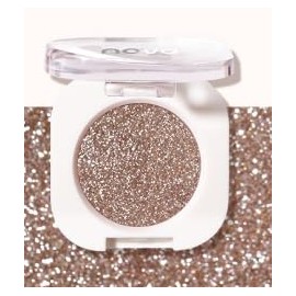 Light Brown Glitter Eyeshadow, Pressed Glitter & Highlighter, Soft & Highly Pigmented, Waterproof Long-Lasting, Vegan Skin-Friendly, Multi-Use Makeup for Face Eyes (Gillite)