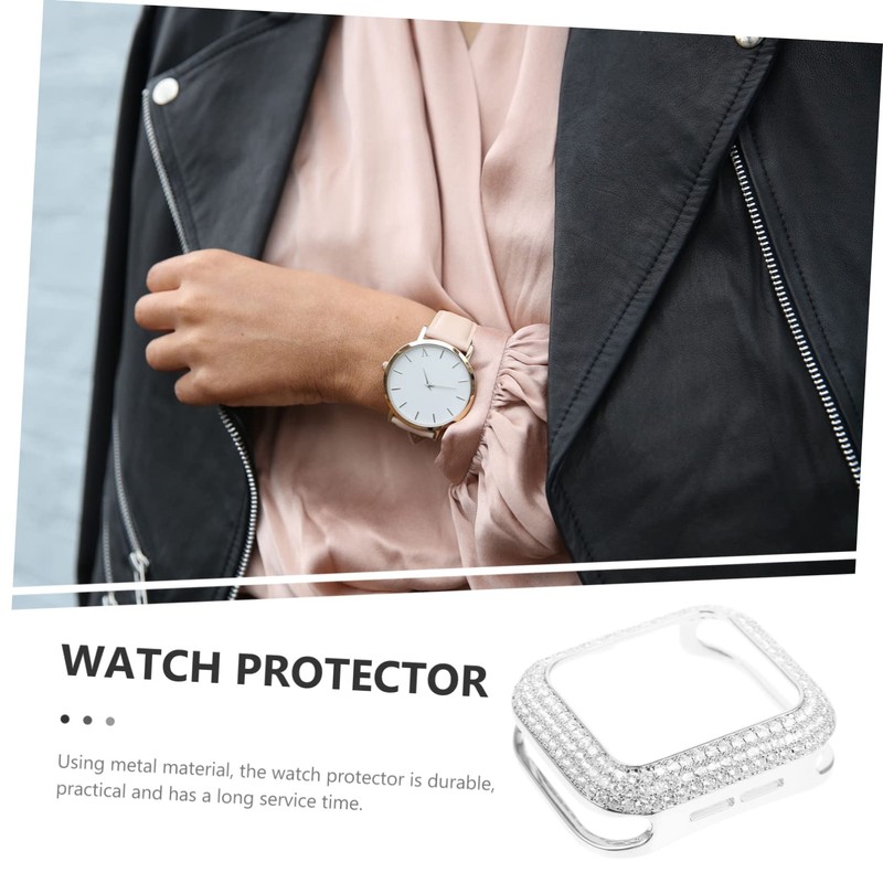 DOITOOL Shiny Rhinestone Protective Case for Smartwatch Shell Full Coverage