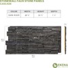 EverStone Cascade Faux Stone Panel, 48 5/8"W x 24 3/4"H
