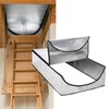 Qianly Attic Door Insulation Cover Supplies Foldable Waterproof Attic Stairway