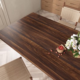 VEELIKE 15.7''x354'' Natural Walnut Wood Contact Paper for Countertops Peel and Stick Waterproof Brown Wood Wallpaper Removable Self Adhesive Wood Grain Contact Paper for Cabinets Walls Desk Furniture