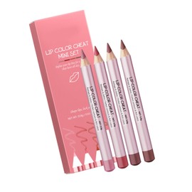 Juego de lápices delineadores de labios, 4 Uds, resistente agua, lápiz labial mate, pastas, suministros de maquillaje                                 