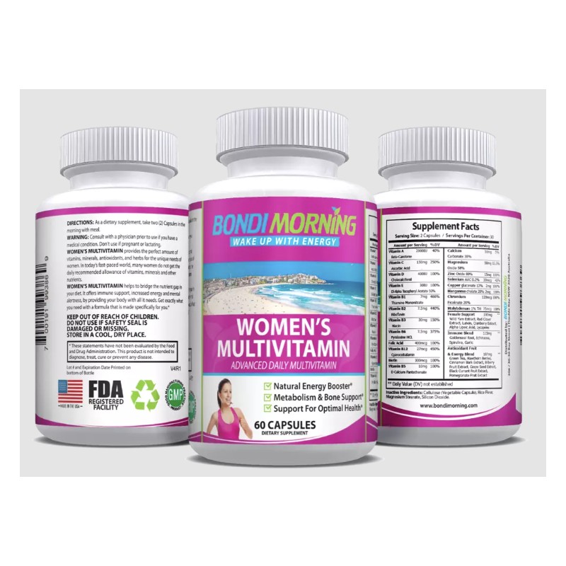 Multivitamin Supplement for Women, Essential Vitamins & Minerals - 60