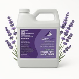SwaytAway Fitness Mat Cleaner Concentrate – 32oz Lavender Essential Oil Formula – Aromatherapy Yoga Mat Spray for Home & Studio – Makes 4 Gal – Natural Scented Cleaning Solution