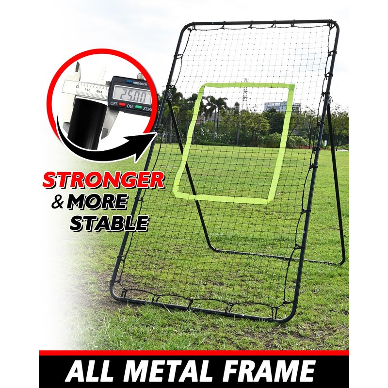 7x4FT Volleyball Rebounder Net Set with Training Accessories, Portable Bounce
