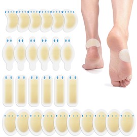 Zorfeter 28 ct Water Resistant Blister Bandages, Variety Pack Hydrocolloid Pads Gel Blister Cushions for Prevention & Recovery