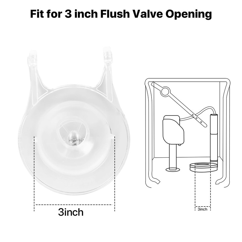3-Inch Toilet Flappers Replacement Kit for Gerber 99-827, 3 Inch