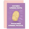 Old English Co. Funny Thinking Of You Card - Potatoes