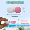 Smanzu 4 Pack Contact lens case Bulk Contact Lens Soak