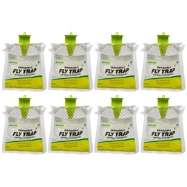 RESCUE! Outdoor Disposable Hanging Fly Trap - 8 Traps