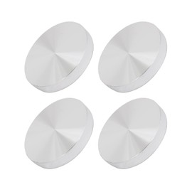 METALLIXITY 4pcs Solid Aluminum Disc Aluminum Circle Disc Disc Disc M8x60mmx10mm Glass Table Top Adapter Glass Furniture Accessories
