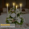Tuanse 24 Pack Christmas Flameless Flicker Taper Candles with Remote