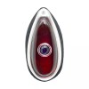 Ford Polished Stainless 1938-1939 Ford Blue Dot Tail-Stop Lights 12v