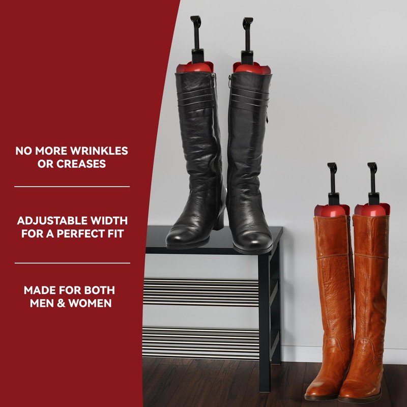 NIANRONGHUA 4 Pairs Boot Stretcher Tree Shapers Calf Stretcher,Shape Holders