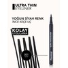 Flormar Ultra Thin Eyeliner Black - Waterproof Liquid Eyeliner with