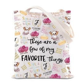 ENSIANTH KOTLC Inspired Tote Bag - Keeper of The Lost Cities Reader Gift - Foxfire Academy Black Swan Handbag (CA Keeper Thing Bag)