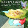 MUMTOP Bird Baths for Outdoors, Outdoor Garden Birdbath Bowl Resin