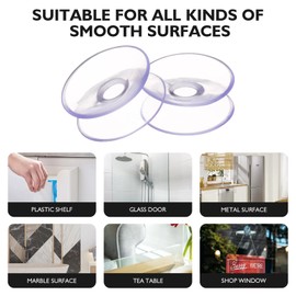 PRETYZOOM Cup 10pcs Sucker Pads for Glass Clear Desk Pad 30mm Suction Cups Clothes Rack Suction Cups for Glass Table Tops Dual Side Suction Cups Desk Suction Cups Hanger Absorber with Hook