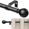 Curtain Rods 211 Inch for Window 200 Inch, Adjustable Length