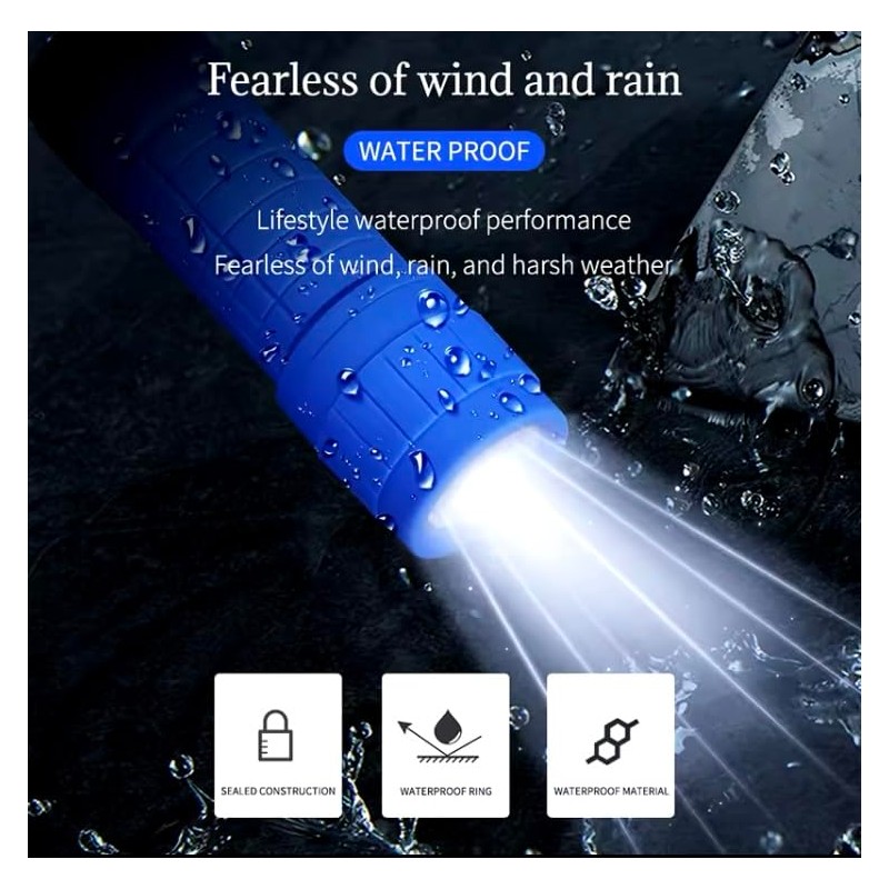 UKDGTMR Mini Portable Torch Flashlight x2, with Drawstring Bag 9