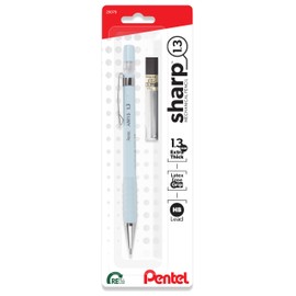 Pentel Sharp 1.3 Mechanical Pencil, (1.3mm), Extra Thick Line, Includes Refill Lead, Writing/Office/Test-Taking Pencil, Pastel Blue Barrel (AM13LBPS)