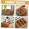 LABRIMP Woven Storage Basket Cosmetic Organiser Drawer Dividers Organizer Decorative