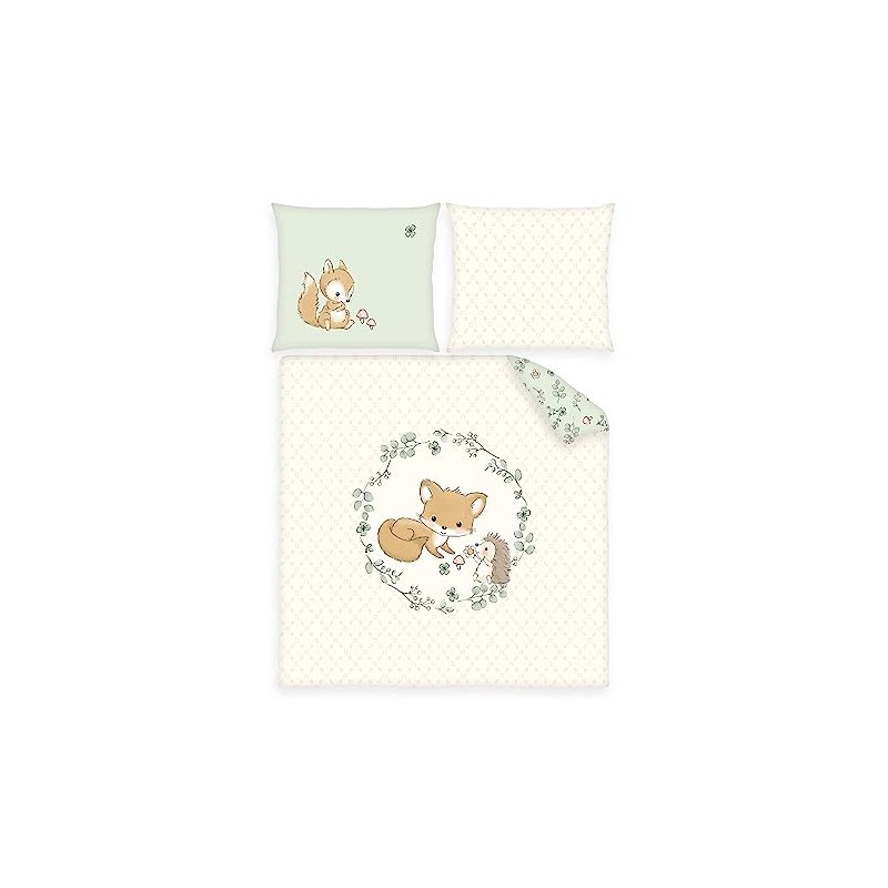Herding Forest Friends Fox Crib Bedding Set, Pillowcase 35 x
