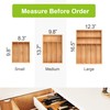 Unibambou Bamboo Utensil Drawer Organizer, Kitchen Organizer for Flatware Cutlery,