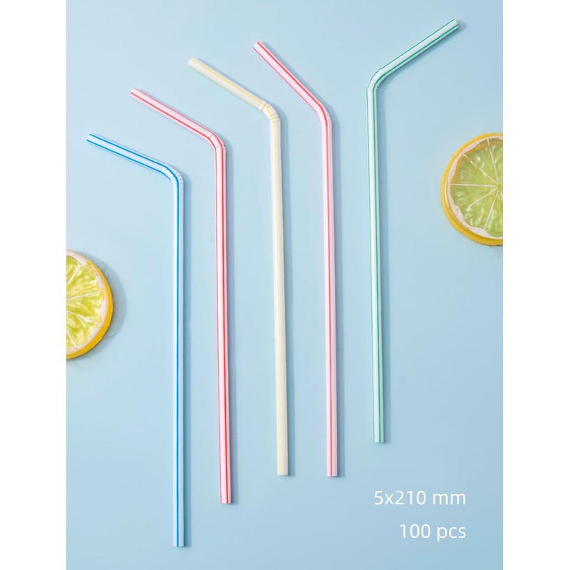 BIGINIWA Straw Holder Dispenser 100 PCS Straws includ - Clear