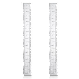 2pcs Irregular Edge Ruler, Metal Craft Ruler 8.4 x 1 Inch The Same Pattern Paper Tearing Ruler with Jagged Edge Measuring Rulers Deckle Edge Ruler for Embossing Card Making Cutting Dies