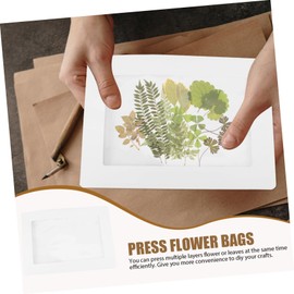 FELTECHELECTR 2pcs Flower Pressing Bags for Dried Flowers and Leaves Plant Pressing Pouches for Craft Projects Easy to Use and Store for Aromatherapy and Decoration