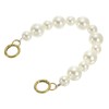 PATIKIL Imitation Pearl Bead Purse Chain Strap 14", Pearl Beaded