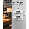 BN-LINK Indoor Digital Timer Outlet,24 Hour Light Timer Easy Programmable,Mini