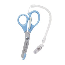Nurse Scissors, Bag Included, Blue MY-NS0330B, Scissors, Nurse Scissors, Shears, Strap, Clip Included, Pastel Color, Alcohol Cleaning, Fluorine Treatment, Storage Bag for Nurses