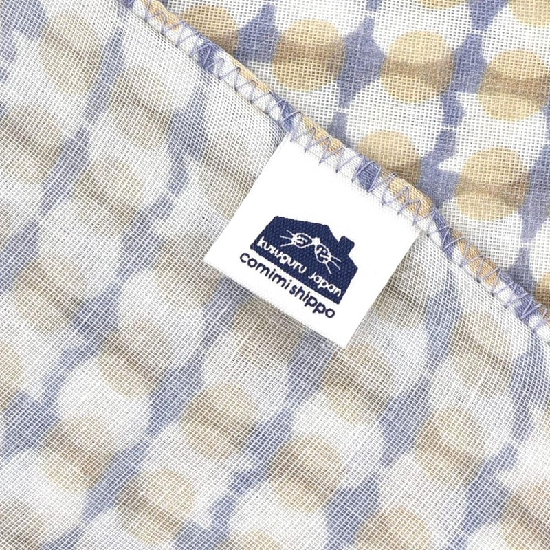 Gauze Tenugui Nyakotama Pattern GY