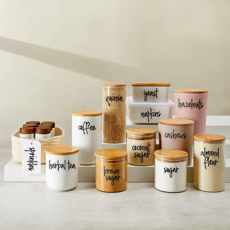 Talented Kitchen Pantry Labels for Food Containers 157 Piece -