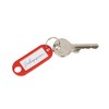 WEDO 262811802 Key Ring for Labelling, Red, Pack of 100,