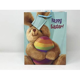 Happy Easter Bunny with Egg Medium Gift Bag