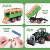 Remote Control Tractor and Trailer Set RC Kids Tractor Toy