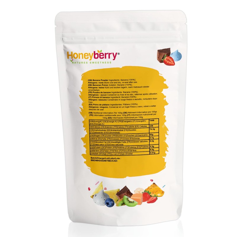 Freeze Dried Banana Powder 100g - No Added Sugar, 100%