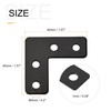 sourcing map L Shape Brace 40mmx40mm Mending Repairing Flat Brackets