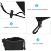 TEHAUX 2Pcs Neoprene Camera Lens Pouch Bag Flexible Drawstring Lens