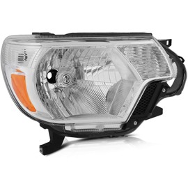 OCPTY Compatible for Toyota Tacoma 2012-2015 Headlight Headlamps Chrome Housing Amber Reflector