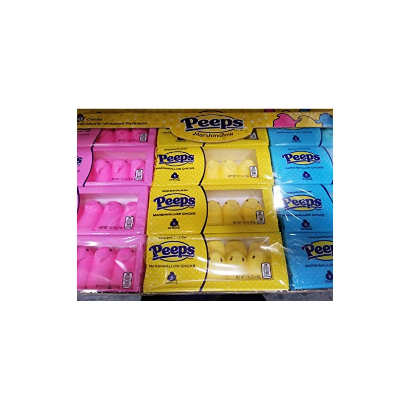 Easter Marshmallow Peeps Variety Pack 60 Count