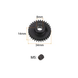 QUARKZMAN Mod 1 32T Sprocket 8 mm Bore Hardened Steel Motor Gear for RC Car Truck Transmission